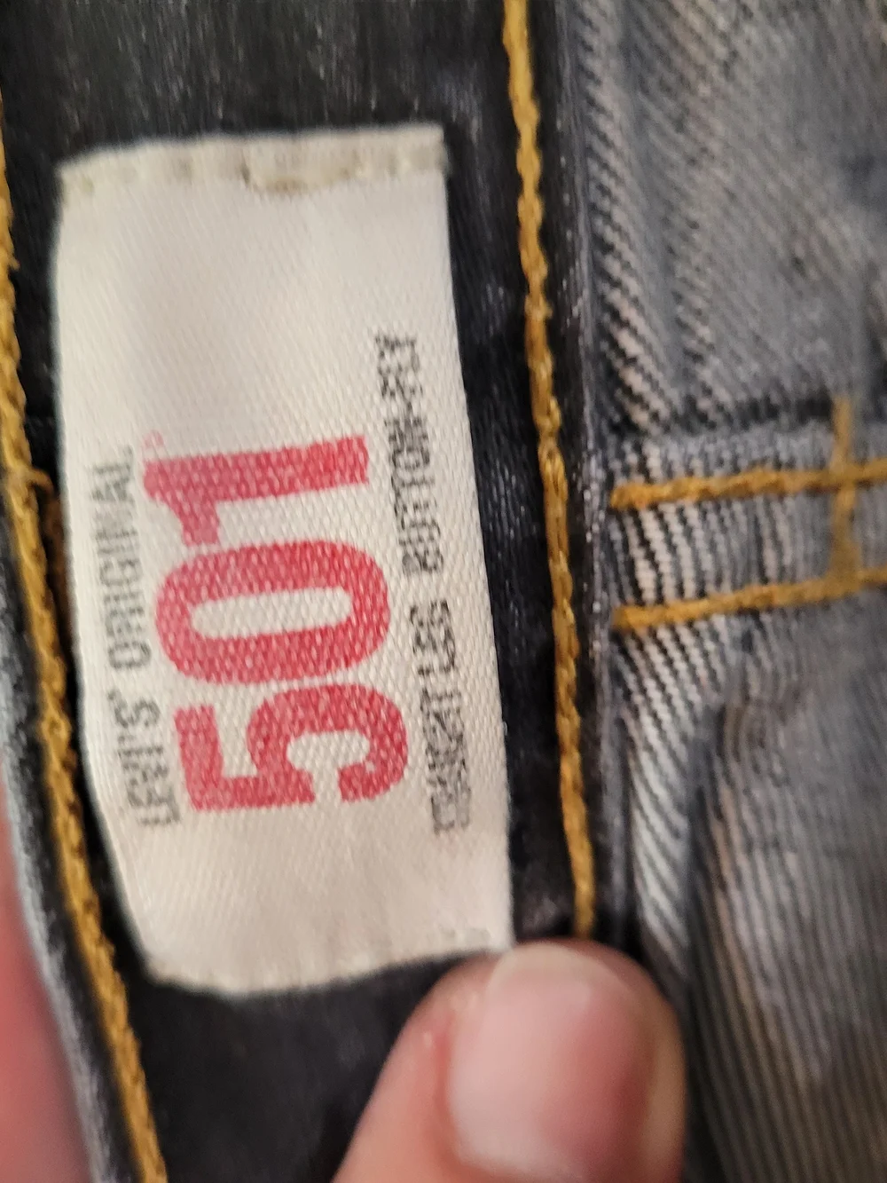 Levi's 501 Straight Fit Men’s Jeans - Dark Grey/Black Denim Button Fly